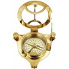 4" Sundial Compass - Solid Brass Sun Dial Royal Nautical