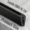 Rubber U Channel Edge Trim, Door Seal Strip, Fits Edge