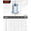 Pack of 100 Rivet Nuts M5, Jeboler Blind Rivet Nuts