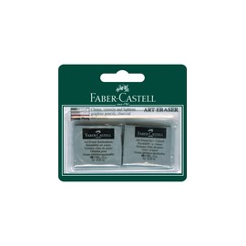 Faber-Castell Kneadable Eraser Grey, 2 Pack, (82-127018)