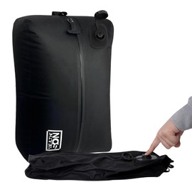 Vacuum Bags for Travel, One-Touch Vacuum Storage Bags, Waterproof Compression Bags for Clothes& Bedding, Reusable Vacuum Bags Compatible for Suitcase, Luggage, Backpack