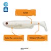 Fat T-Tail Minnow-White Flash-5in-