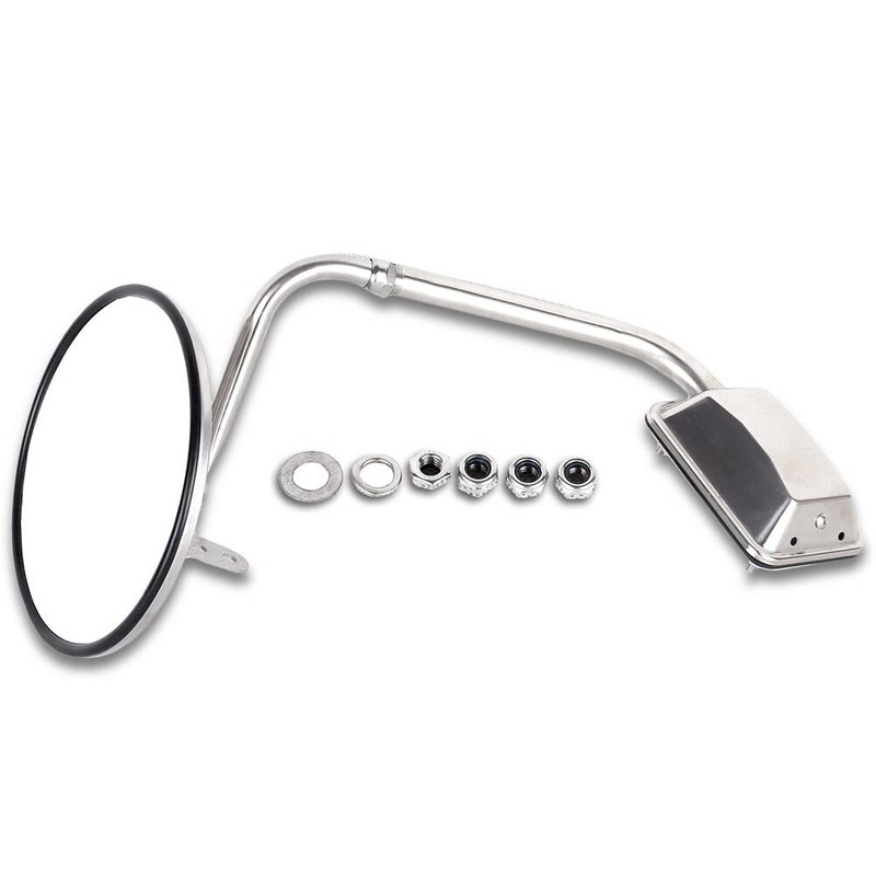 SCITOO Truck Hood Mirror Chrome Door Mounted fit for For