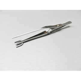 Half-Shank Tweezer Jewelry Soldering Tweezers for Rings Stainless Steel 6-1/2” by JTS