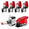Nilight 5PCS12V LED Toggle Switch Heavy Duty 20A SPST ON