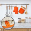 Coziselect Oven Gloves Heat Resistant 480℉, 4 Pack Cotton Double