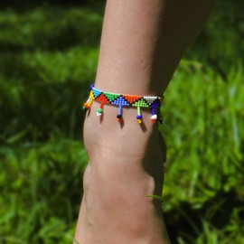 Ndlovu Anklet | by Woza Moya (Come Spirit of Change) | Handmade by The Hillcrest AIDS Centre Trust Crafters in South Africa