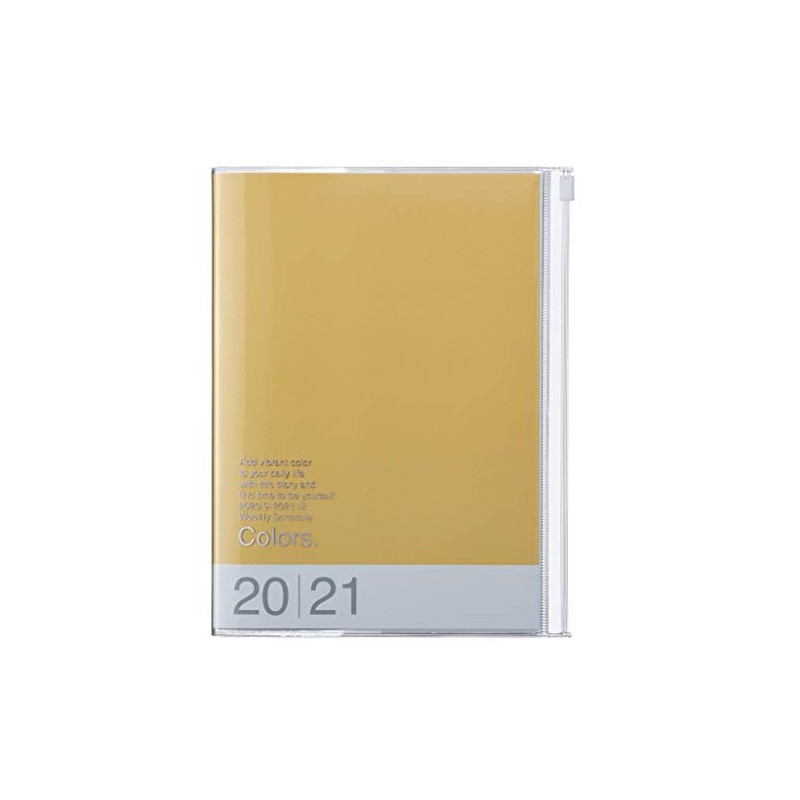 Mark's Europe Mark's 2020/2021 Pocket Diary A5 Vertical, Colours Yellow