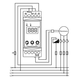 Tense DT-321DIN Temperature Controller DIN Rail Mounting NTC Sensor -30°C to 150°C