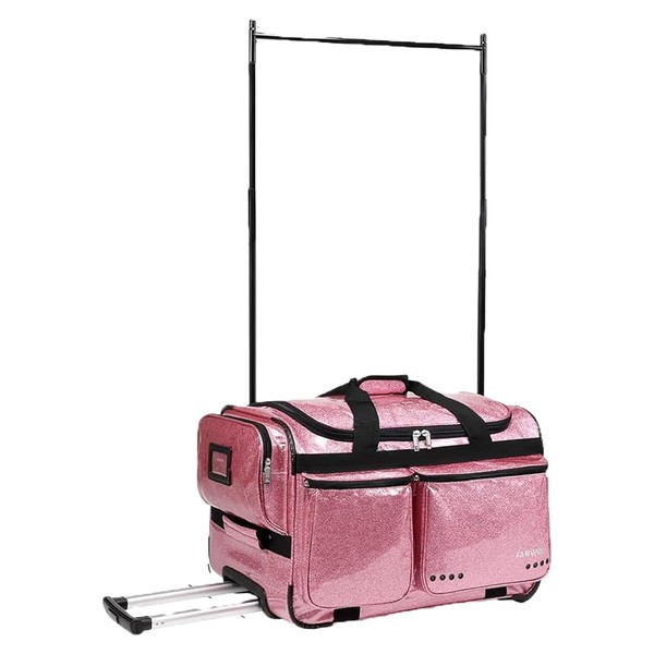 ARKIM 23" Dance Bag with Garment Rack,Ideal Competition Rolling Duffle