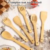 Berglander Wooden Kitchen Utensils Set 6 Pcs, Cooking Utensil Sets，