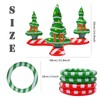 Christmas Party Toss Game Inflatable Xmas Tree with 4 Rings,Inflatable