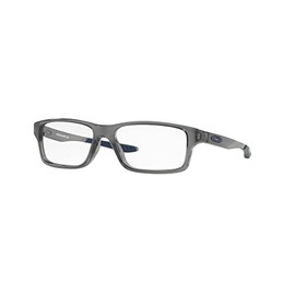 Oakley OY8002 Eyeglasses Bundle: OY 8002 CROSSLINK XS 800202 Polished Grey Smoke and Large Black leash Accessory kit