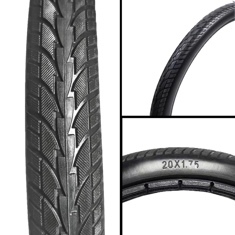 20x1.75 Solid Bike Tire for Boys and Girls Bikes, 20inch