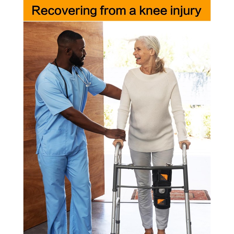 ABYON Knee Brace, Adjustable Knee Support for Men and Women,