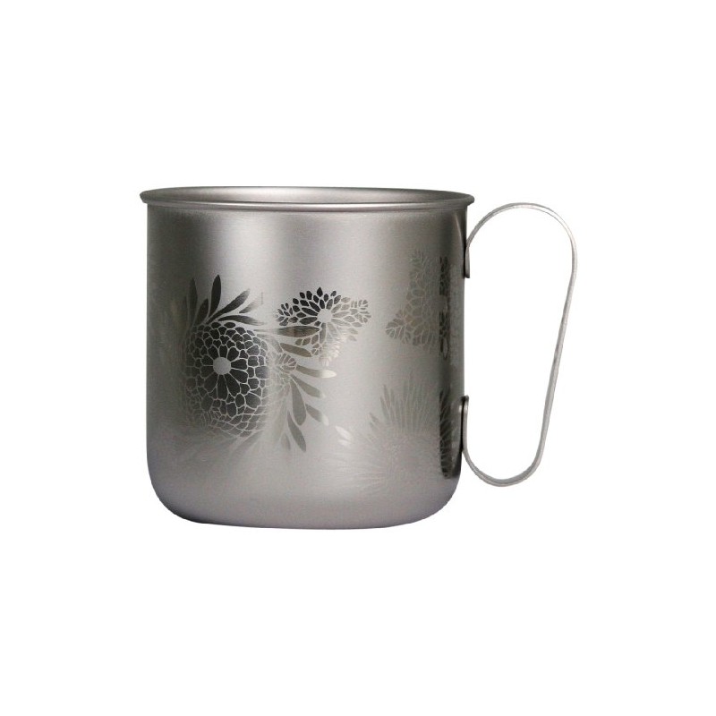 horie titandezainmagukappu Japanese Flower Chrysanthemum (Titanium Silver) TMA – 208