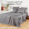 Dark Grey Bamboo Bed Sheets without Rubber, Cooling 180 x