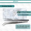 Lab Tweezers Dental Cotton Pliers Set of 2 Surgical Forceps