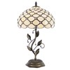 HWDFEI Tiffany Table Lamp, Stained Glass Style Desk Lamp, 12X12X19