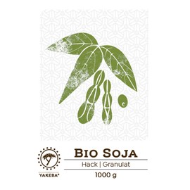 Yakeba | Organic Soy | Chop / Soy Granules / Splitter | 1000 g | In Organic Quality | European Cultivation | Vegan Meat Substitute | TVP | Soy Net | For Bolognese, Burgers and Much More