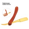 Old Style Straight Razor Rosewood Handle Straight Edge Barber Razor