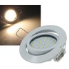 ChiliTec LED Recessed Spotlight Swivelling 3 Watt 370 Lumen 26