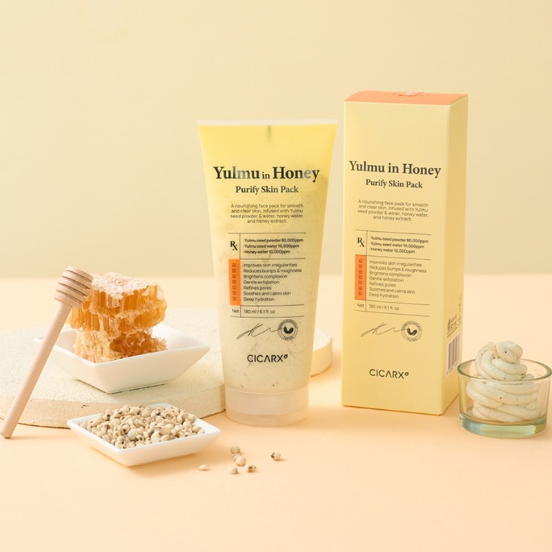 CicaRX Coix Honey Skin Pack 180ml Pore Pack Sebum Exfoliation