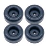 4 Rubber Bumpers for Trailer Ramp Door Truck 2.5" Round