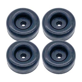 4 Rubber Bumpers for Trailer Ramp Door Truck 2.5" Round Replacement Cargo Stop (4)