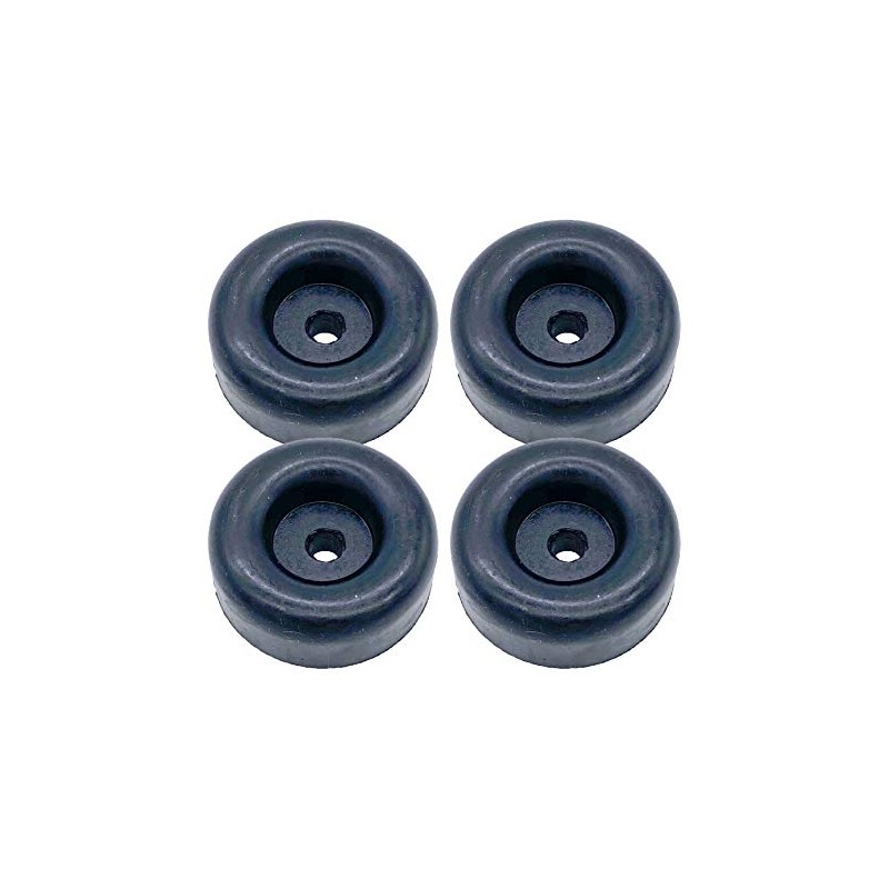 4 Rubber Bumpers for Trailer Ramp Door Truck 2.5" Round