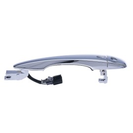 Master Tailgaters Chrome Exterior Door Handle Replacement for Nissan Altima 2013-2015 (w/Smart Entry System, 4 Pins) OE Part # 80640-3TA1A | Front Door with Keyhole | Easy to Install