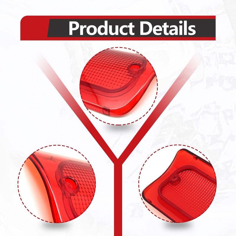 NOTISH Third Brake Light Lens, Third Brake Light Cover, Crew