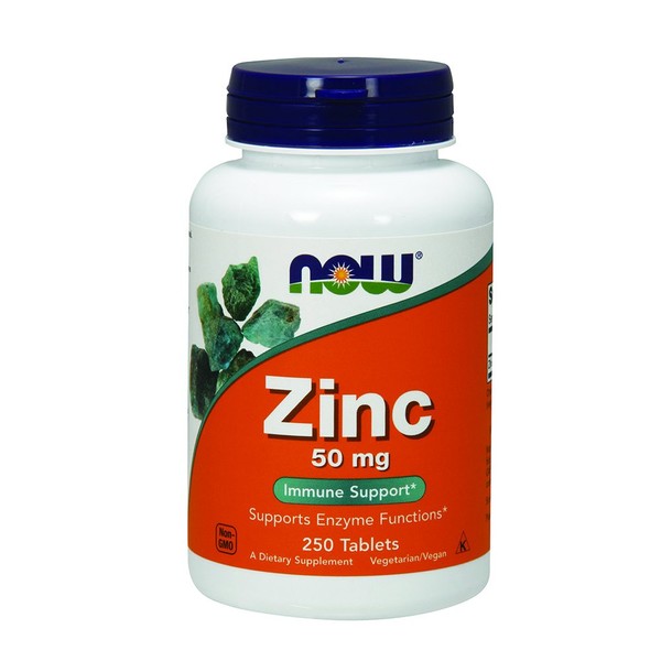 NOW Zinc Gluconate, 50 mg, 250 Tablets