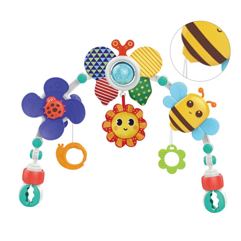 Baby Bed Hanging Rattles Multi Purpose Develop Hand Eye Coordination