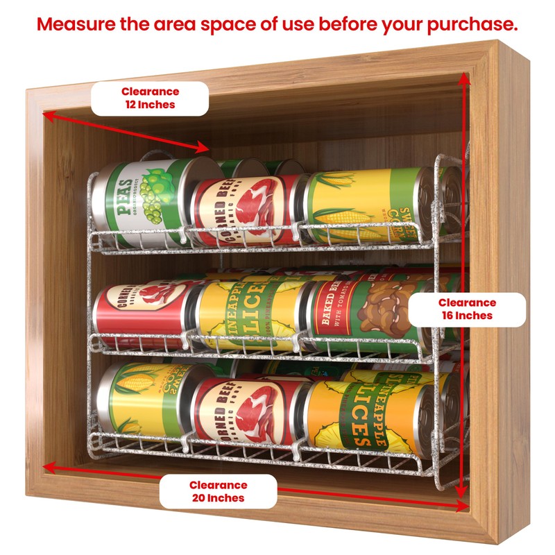 Utopia Kitchen Can Organizer - Stackable Storage Rack Holds up