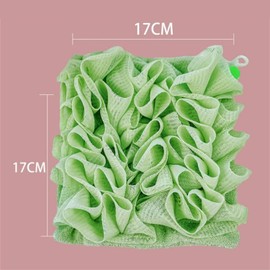 2 Pcs Soft Washcloth Loofah Soap Combo, Gently Exfoliates Dead Skin, 2 in 1 Bath Loofah Sponge, Body Scrubber Brush for Cleansing and Smooth Skin