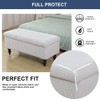 FUANGUI Ottoman Cover Stretch Storage Ottoman Bench Slipcover Printed Folding