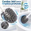 Juego 2 Cepillo para Baño Plegables, Colgante con Base