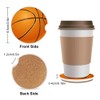 Basketball Absorbent Car Coasters,Cool Ceramic Cup Holders Coasters with a