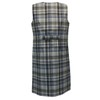 Schuerzenfabrik Button Gown Women's Mixed Fabric Checked Apron Sleeveless Cooking