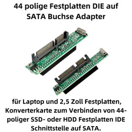 Bolwins P81S 2.5" SATA to IDE Converter - 22 Pin SATA Male to 44 Pin IDE Female Adapter for 2.5" Notebook Hard Drives - Perfect for HDD and SSD Upgrades