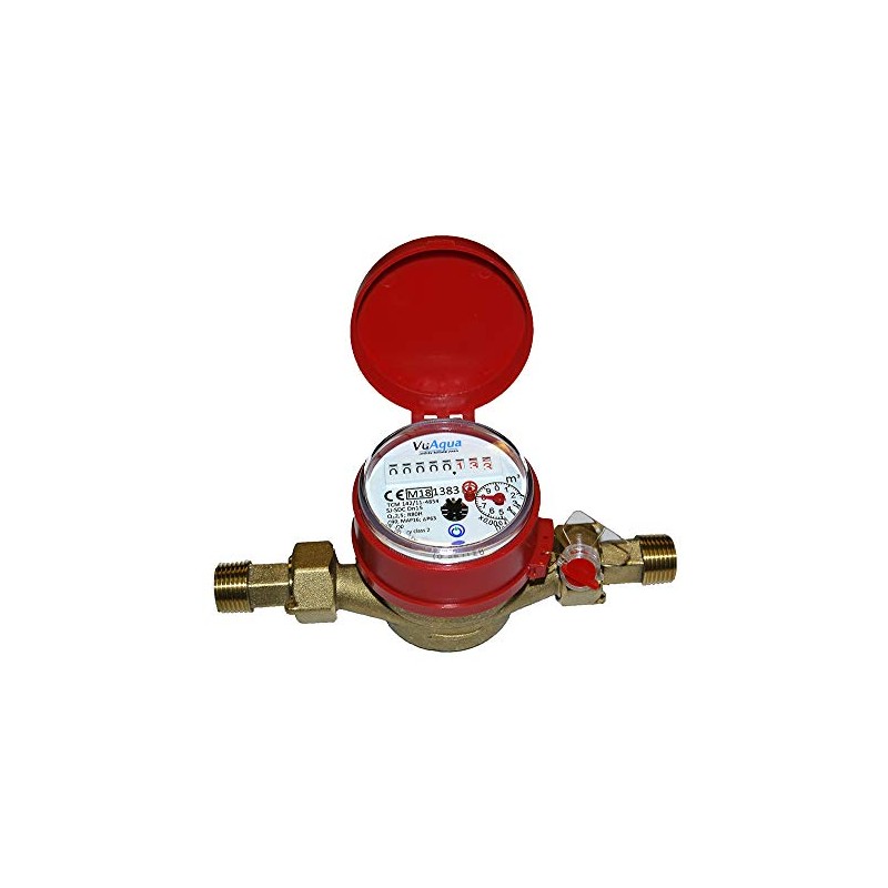 Single-Jet Hot Water Meter 1/2" BSP (15mm)