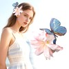 Artificial Lily Flower Hair Clips Butterfly Lily Pearl Floral Hairpin