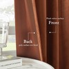 Timeper Burnt Orange Velvet Curtains - Light Blocking Luxury Fall
