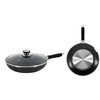 Uniware 10.2 Inch Frying Pan with Tempered Glass Cover, Non-Stick,