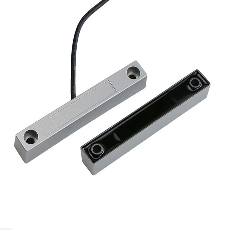 1 Pair Wired Alloy Window Magnetic Contact Sensor GY-ZN08-NO/GY-ZN08-T/GY-ZN08-NC/GY-ZN08-RVVDetector Switch
