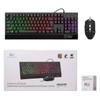 Rii RK400 RGB Gaming Keyboard and Mouse Combo ,Wired Mechanical