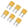 X AUTOHAUX 6pcs 5A 5Amp Car Mini Blade Fuses for