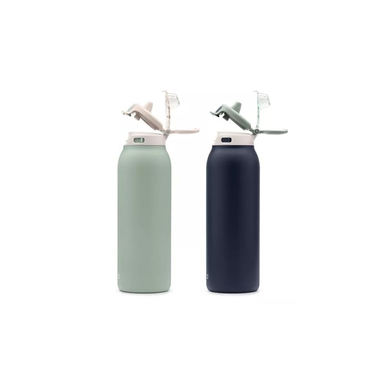 Ello Pop & Fill 32oz. 2-Pack Stainless Steel Water Bottle