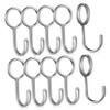 WHAMVOX 10pcs Stainless Steel Spiral Hooks Heavy Duty Organizer Hooks